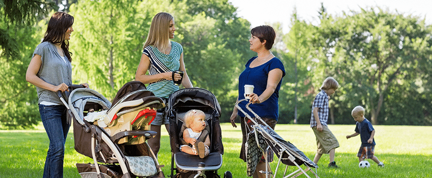 Moms Influencers: One Size Does Not Fit All Mom Influencers talking at playdate