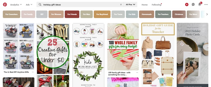 Holiday Pinterest Marketing