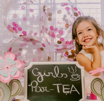 Little Girl at Tea Party